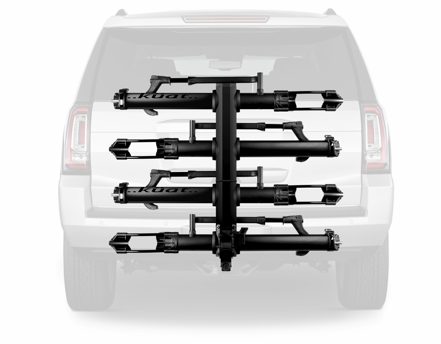 The Kuat NV Base 2.0 Add on turns your vehicle into the ultimate bike transport. Available at Lititz Bikeworks