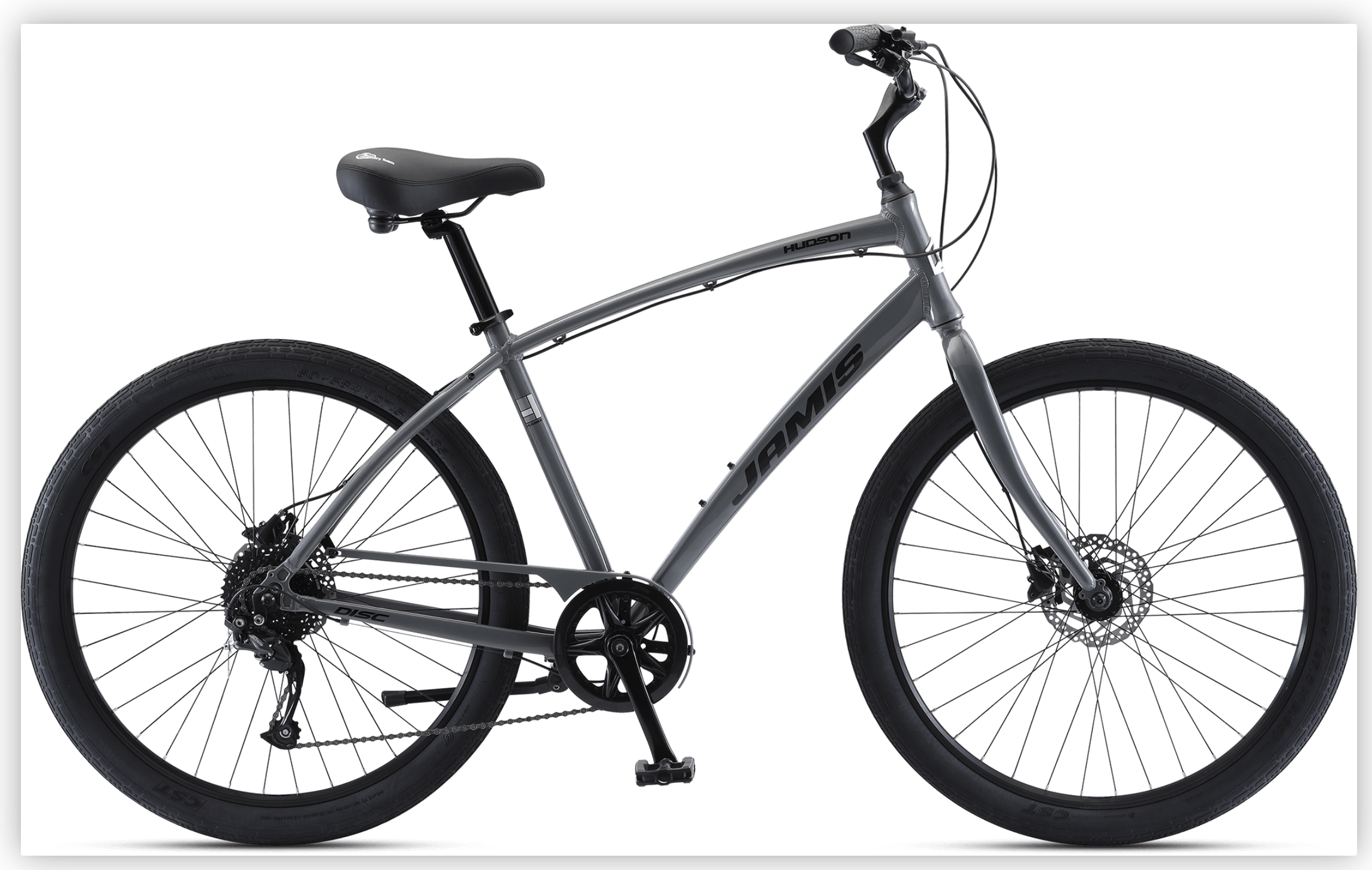 The Jamis Hudson disc step over is perfect for long rides on trails