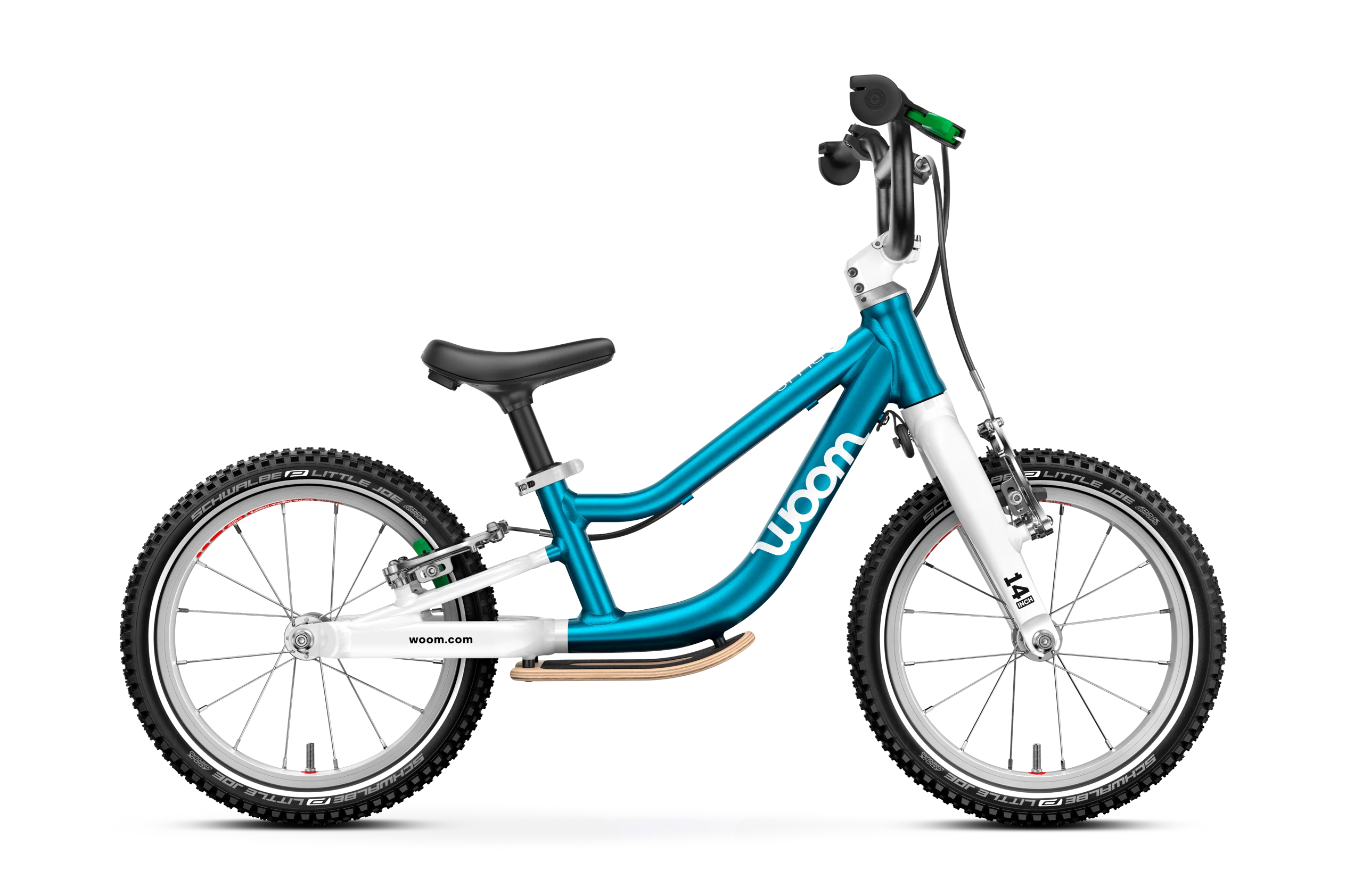 Not all little Riders start their cycling journey at the same time. While the smaller woom GO 1 is designed for kids as young as 18 months, the woom GO 1 PLUS is a great balance bike for kids three years and up, or other younger toddlers on the taller side. It's also for children who love whizzing around on a balance bike so much that they don't want to switch to a bike with pedals just yet. Either way – it's so easy, intuitive and safe for your child to handle, we're sure they'll absolutely love it.